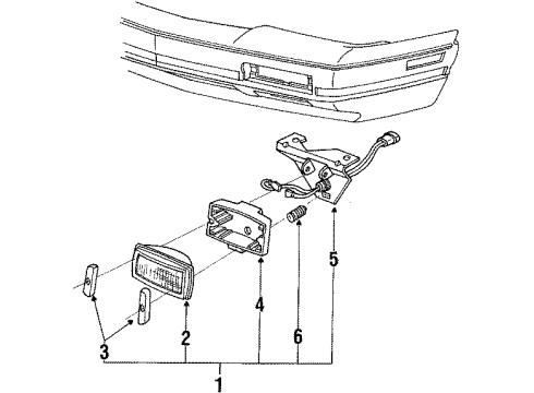 1990 Oldsmobile Cutlass Calais Fog Lamps Diagram