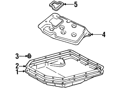 2001 Chevy Prizm Filter,Automatic Transmission Fluid Diagram for 94850449