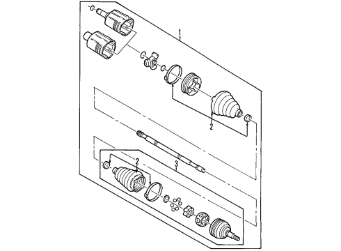 2002 Buick Park Avenue Front Axle Shafts & Joints, Drive Axles Diagram