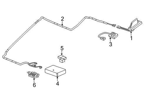 2015 Chevy Silverado 3500 HD Communication System Components Diagram