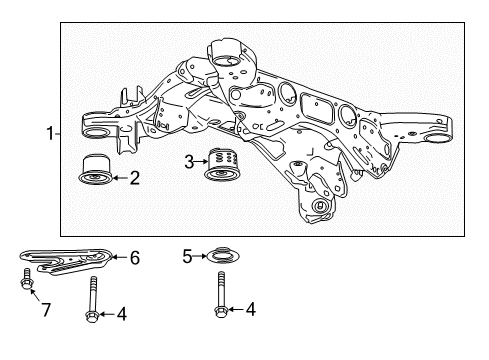 2018 Buick LaCrosse Suspension Mounting - Rear Diagram 2 - Thumbnail