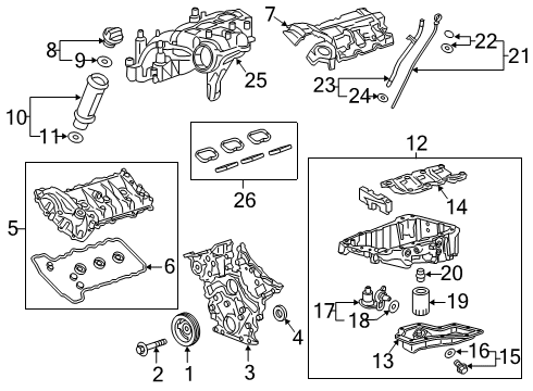 2024 Chevy Blazer Engine Parts Diagram