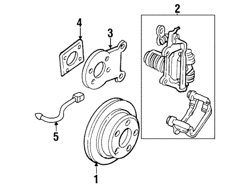 1988 Chevy Camaro Rear Brakes Diagram 1 - Thumbnail