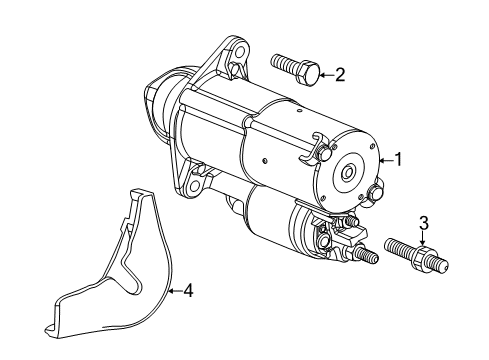 2014 Chevy Cruze Bolt,Starter Diagram for 11048336