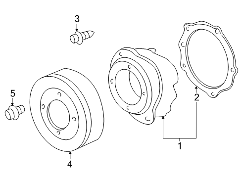 2004 Buick Rendezvous Cooling System, Radiator, Water Pump, Cooling Fan Diagram 2 - Thumbnail