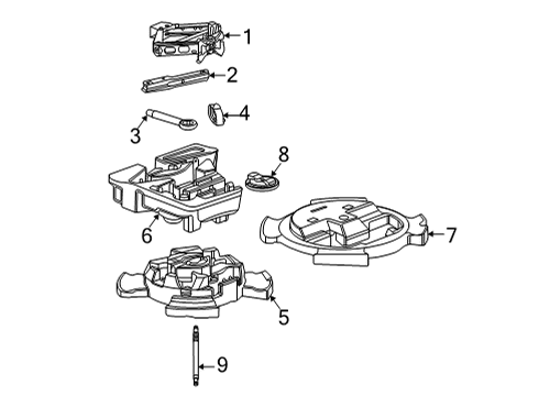 2021 Chevy Trailblazer Jack & Components Diagram