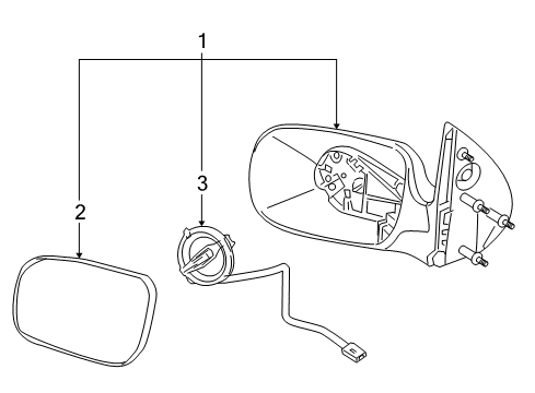 2006 Saturn Relay Outside Mirrors Diagram