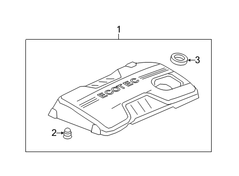 2009 Chevy Malibu Engine Appearance Cover Diagram 3 - Thumbnail