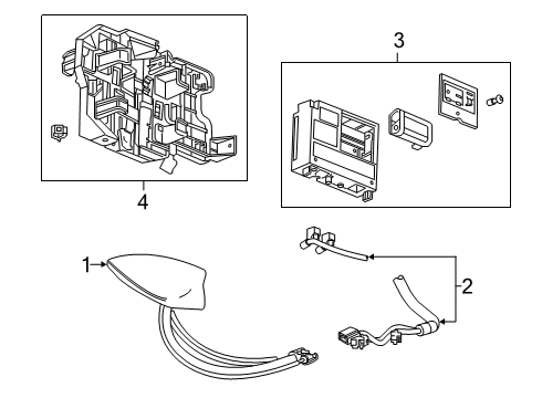 2023 GMC Acadia Antenna & Radio Diagram