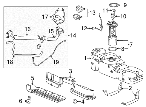 2011 GMC Sierra 3500 HD Fuel Supply Diagram 1 - Thumbnail