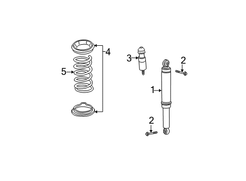 2004 Saturn Vue Rear Spring Diagram for 22720107