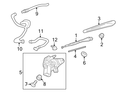 2024 Buick Encore GX Grommet, R/Wdo Wpr Mot Diagram for 42485022