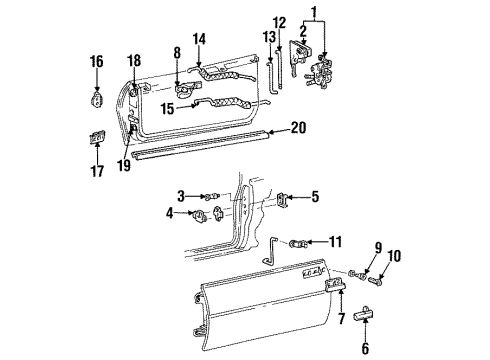 1997 Pontiac Firebird Door & Components, Electrical Diagram 3 - Thumbnail