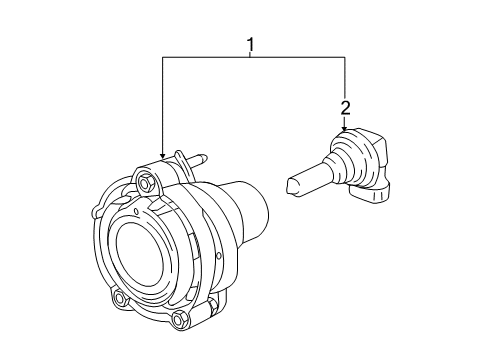 2019 Buick LaCrosse Bulbs Diagram 1 - Thumbnail