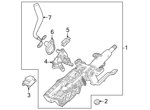 2023 GMC Sierra 1500 Gear Shift Control  Diagram