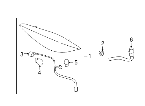 2009 Pontiac G6 Tail Lamps Diagram 1 - Thumbnail