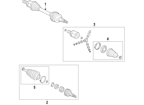 2015 Chevy Captiva Sport Front Axle Shafts & Joints, Drive Axles Diagram
