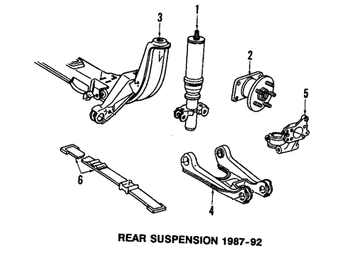 1989 Cadillac Allante Rear Brakes Diagram 2 - Thumbnail