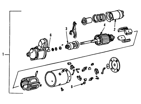 1986 Oldsmobile Delta 88 START MOT Diagram for 10455006