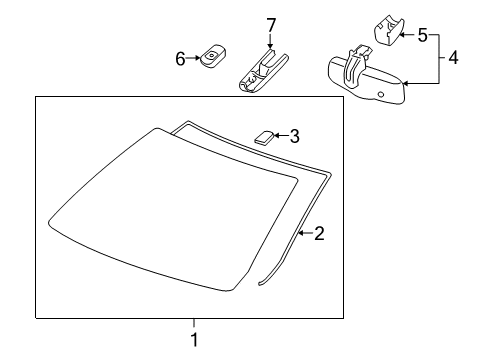 2008 Saturn Vue Wiper & Washer Components Diagram 3 - Thumbnail