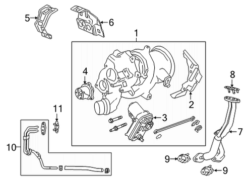 2021 Buick Envision Turbocharger & Components Diagram