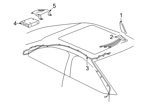 2007 Saturn Aura Antenna & Radio Diagram 1 - Thumbnail