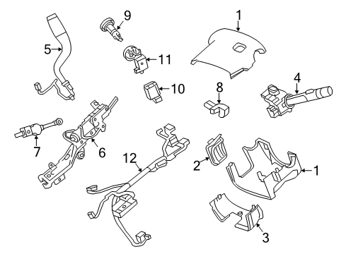 2018 Chevy Silverado 1500 Lever Assembly, Automatic Transmission Range Selector Lever Cable Diagram for 22834629