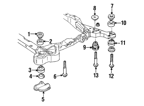 1989 Oldsmobile Toronado Body Mounting - Fender Diagram