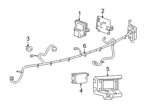 2014 Buick LaCrosse Bracket,Rear Parking Asst Alarm Sensor Diagram for 90767667