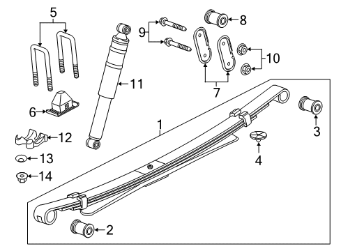 2021 Chevy Colorado Bolt, Heavy Hx Flange Head Reduced Body Diagram for 11561302