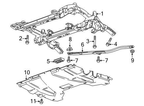 2013 Cadillac ATS Suspension Mounting - Front Diagram 2 - Thumbnail