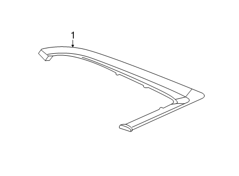 2016 Cadillac CT6 Exterior Trim - Quarter Panel Diagram