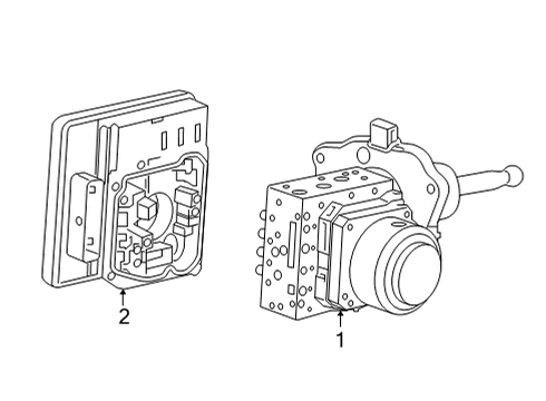 2021 Cadillac XT5 ABS Components, Electrical Diagram 1 - Thumbnail