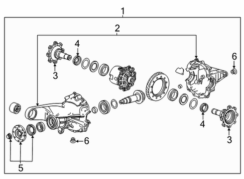 2023 GMC Yukon Axle & Differential  Diagram 2 - Thumbnail