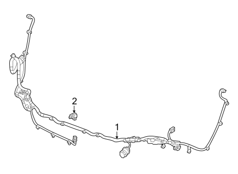 2024 Chevy Trailblazer Electrical Components - Front Bumper Diagram 1 - Thumbnail