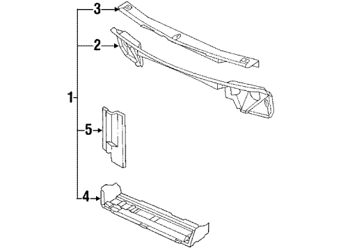 1986 Buick LeSabre Radiator & Cooling Fan Diagram 2 - Thumbnail