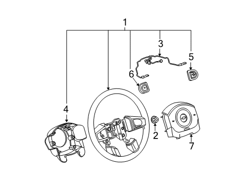 2005 Chevy Malibu Steering Column & Wheel, Steering Gear & Linkage Diagram 5 - Thumbnail