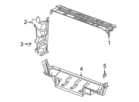 2021 Chevy Silverado 2500 HD Splash Shields Diagram 3 - Thumbnail