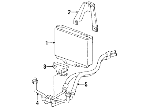 1989 Chevy C2500 Oil Cooler Diagram 1 - Thumbnail