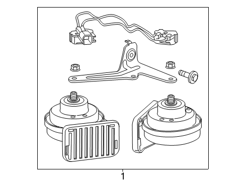 2019 GMC Sierra 2500 HD Horn Diagram