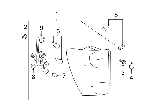 2007 Pontiac Torrent Tail Lamps Diagram