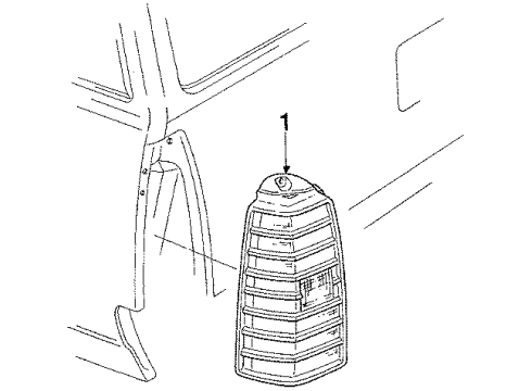 1985 Oldsmobile Firenza Tail Lamps Diagram