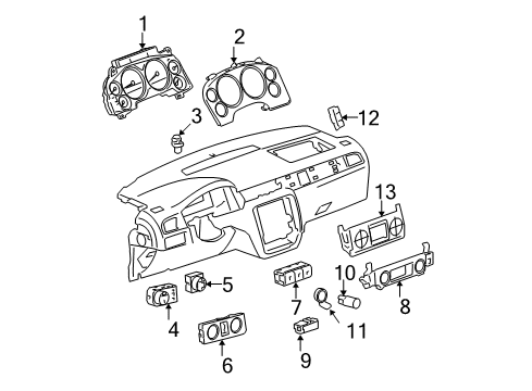 2010 Chevy Silverado 1500 A/C & Heater Control Units Diagram 4 - Thumbnail