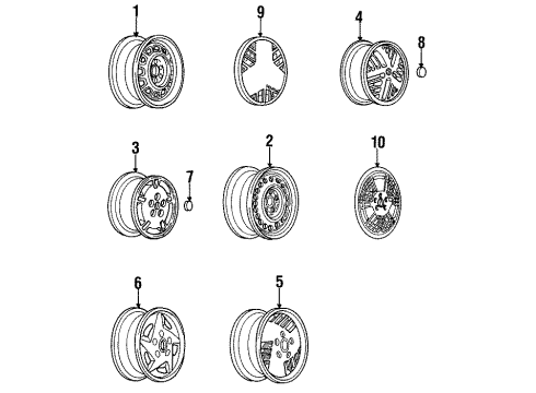 1993 Pontiac Sunbird Wheels Diagram