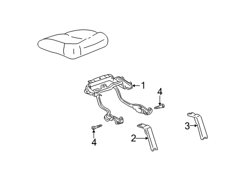 2002 Chevy Tahoe Rivet,Rear Seat Hinge <Use 1C8L*Dealer To Pr Diagram for 12382634