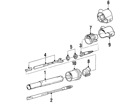 1984 Buick Skyhawk Steering Column & Wheel Diagram 2 - Thumbnail