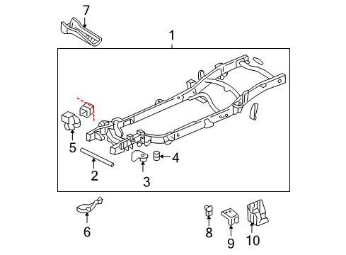 2006 Chevy Suburban 2500 Frame & Components Diagram 1 - Thumbnail