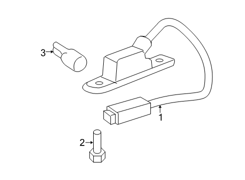 2007 Saturn Aura License Lamps Diagram