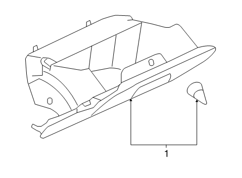 2007 Chevy Monte Carlo Compartment Asm,Instrument Panel Vry Light Ttnum *Titanium Diagram for 19148819