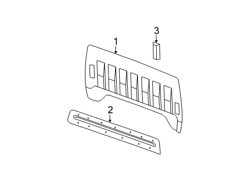 2005 Chevy Silverado 2500 HD Back Panel Diagram 3 - Thumbnail